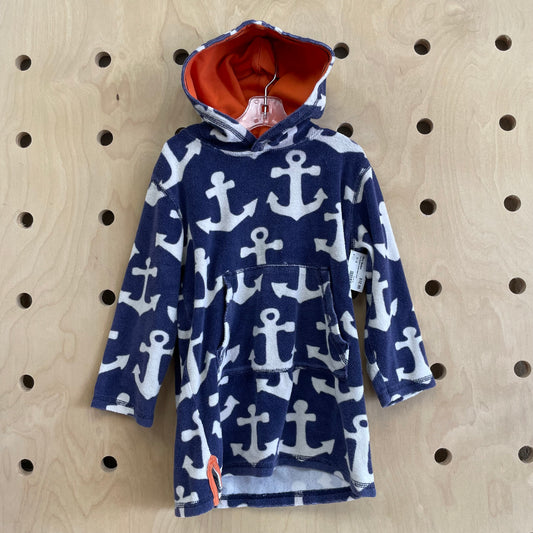 Terry Anchors Hoodie Swim Cover