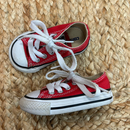 Red Low Top Chucks