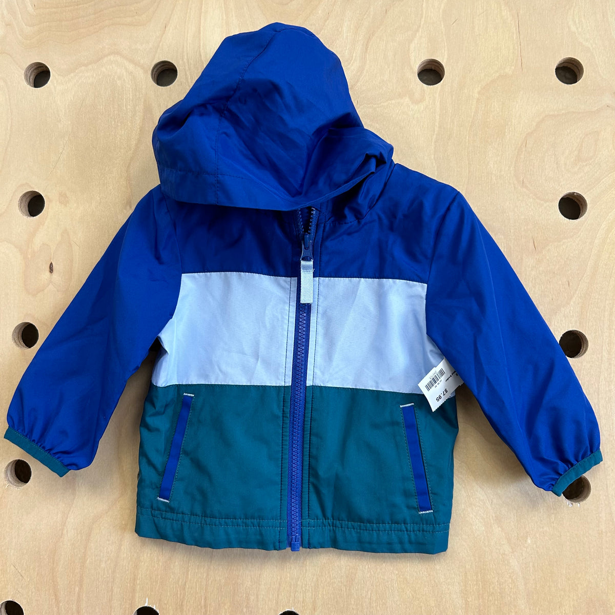 Blue Colorblock Wind Breaker