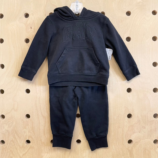 Black Logo Fleece Set
