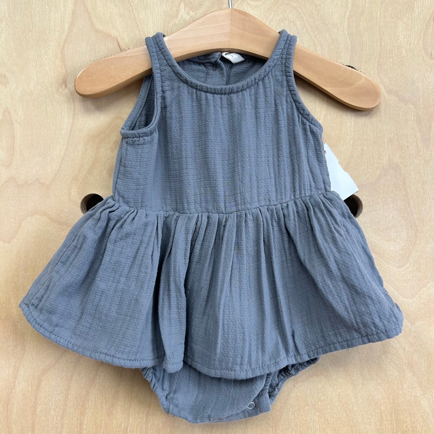 Grey Gauze Romper