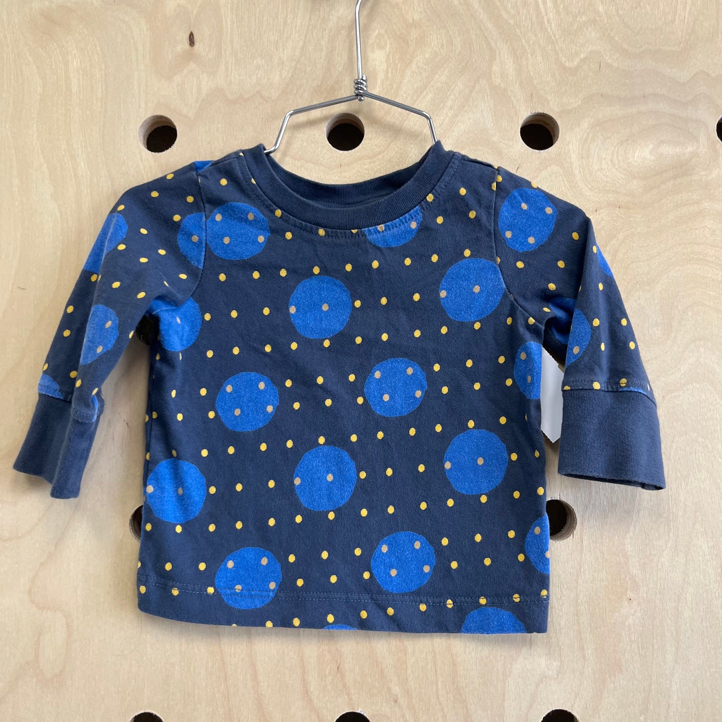 Blue & Gold Polka Dot Tee