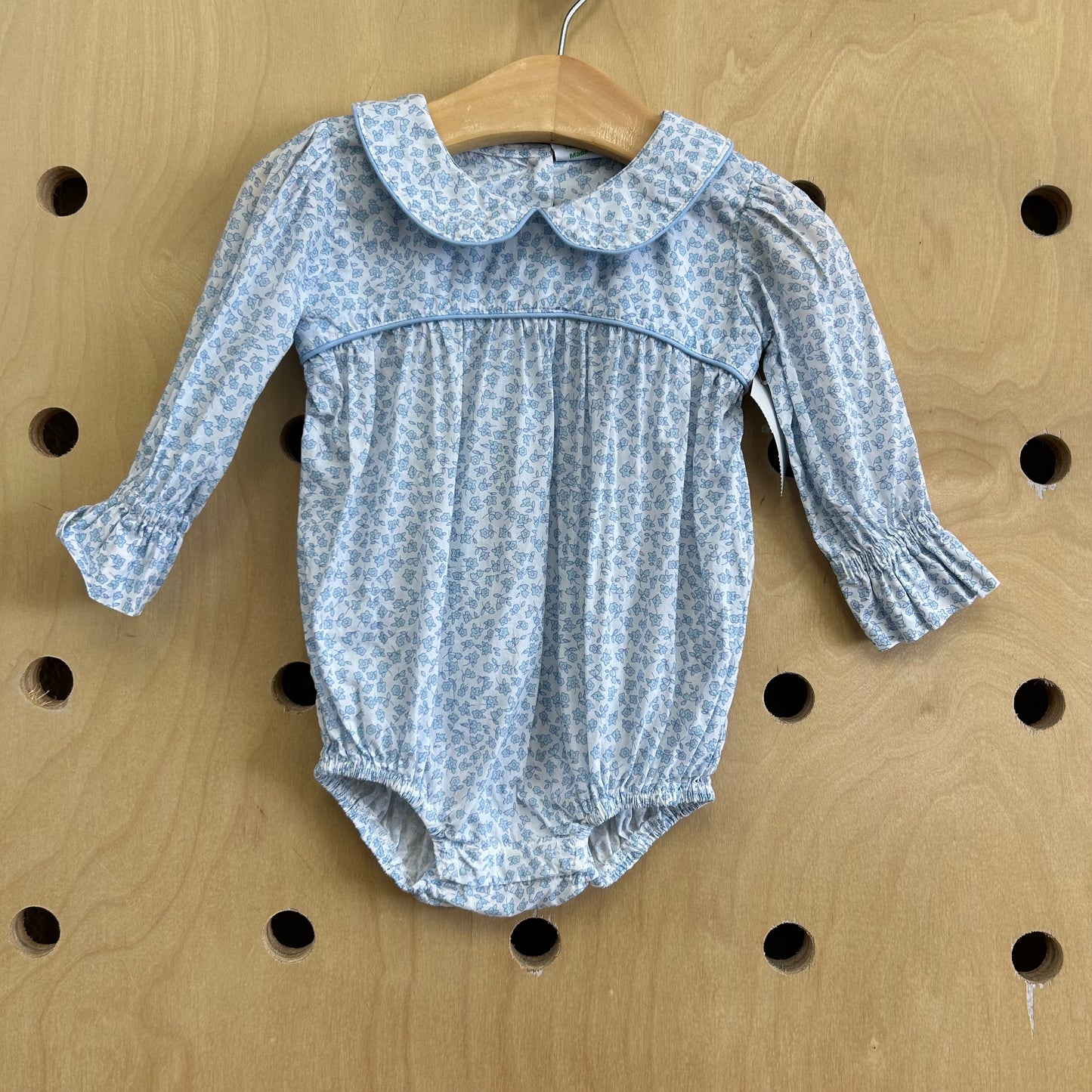 Blue Floral Romper