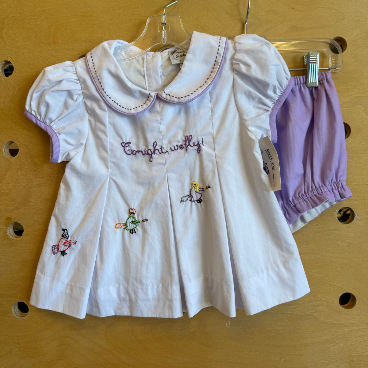White/Purple Embroider Sanderson Sisters Outfit