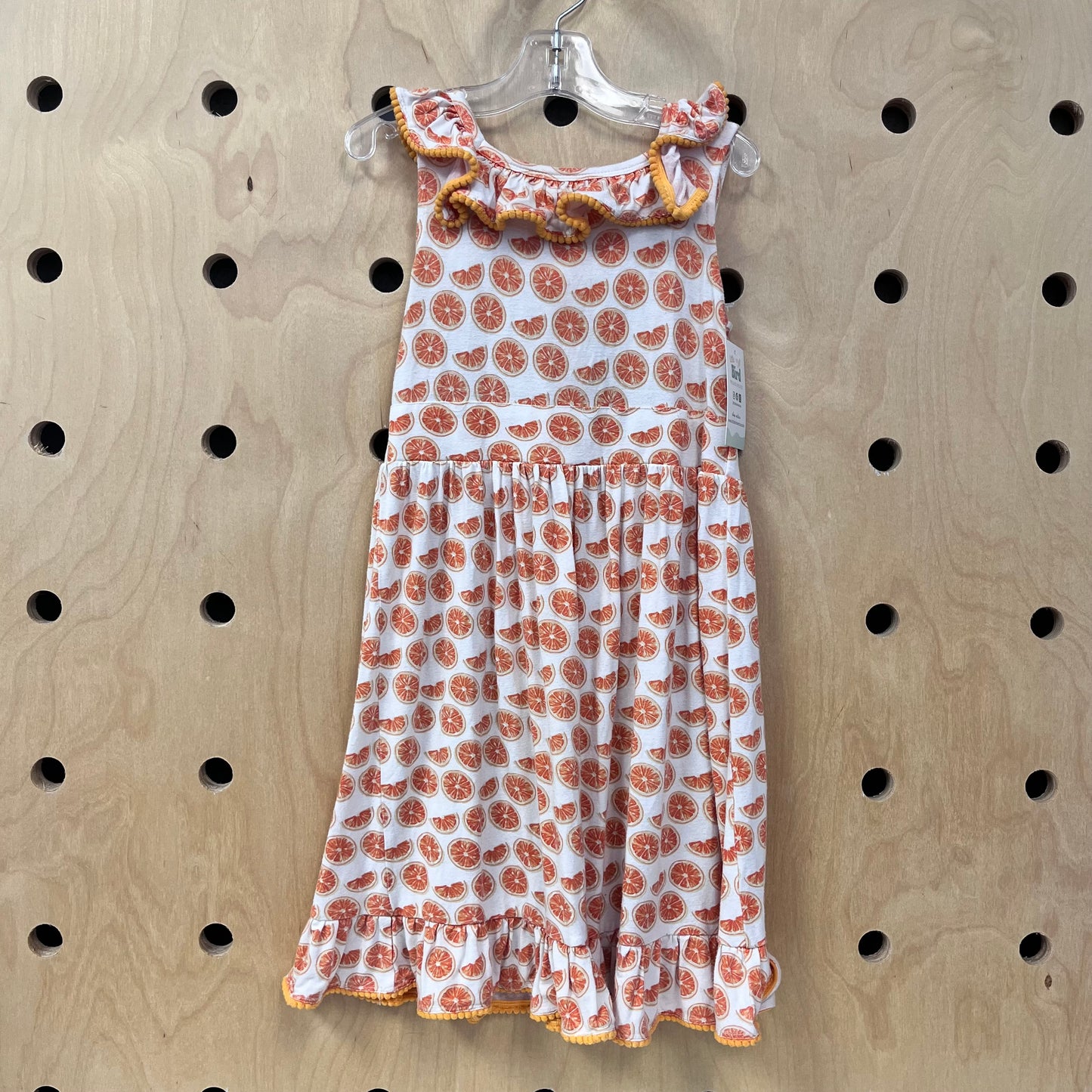 Ivory Oranges Bamboo Dress