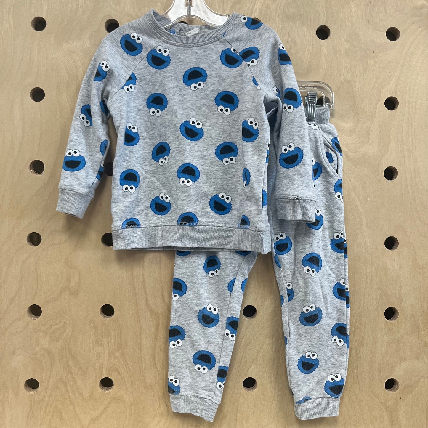Grey Cookie Monster Outfit