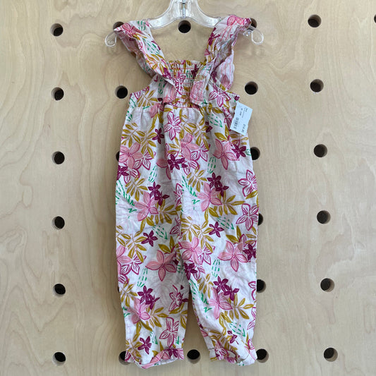 Pink Plumeria Romper