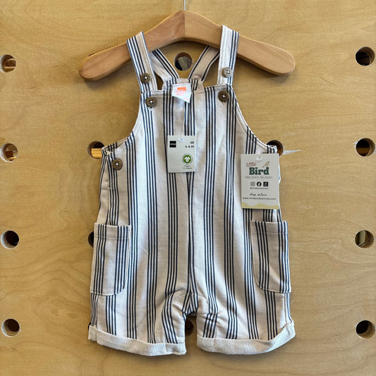 Cream/Teal Striped Romper NEW!!