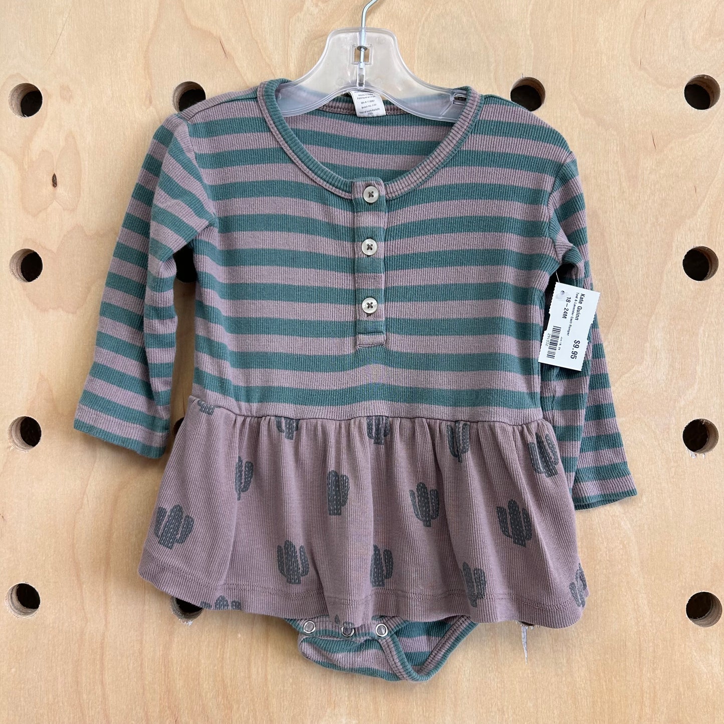 Teal & Lavender Cacti Romper
