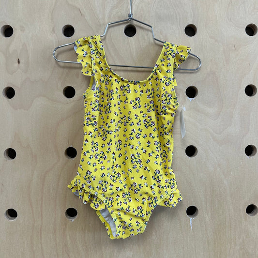 Yellow Floral Swimsuit