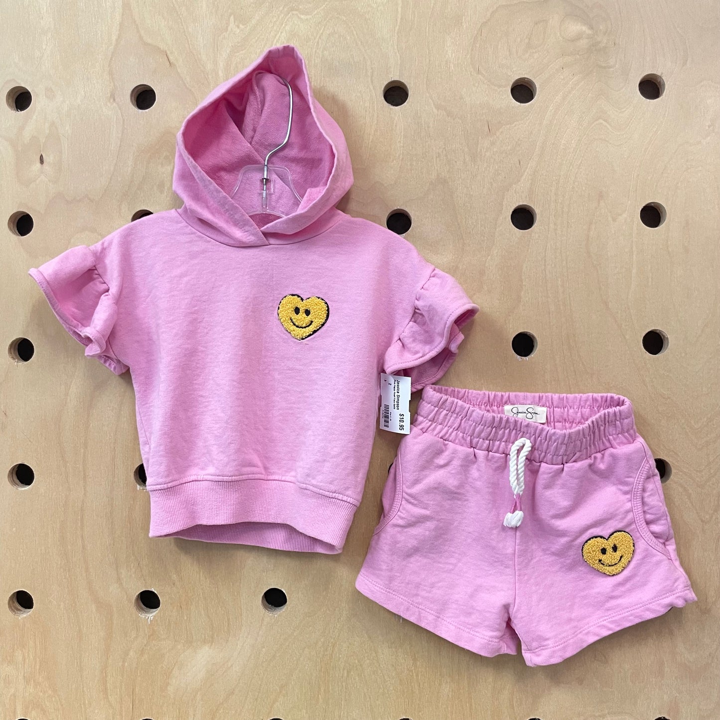 Pink Happy Heart Face Outfit