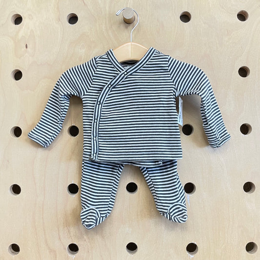 Grey Striped Top & Pants