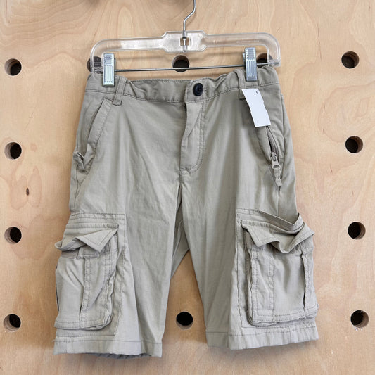 Beige Cargo Shorts