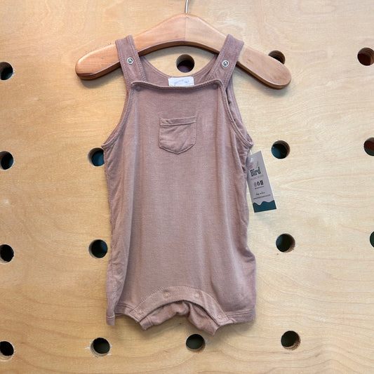 Bamboo Brown Pocket Romper