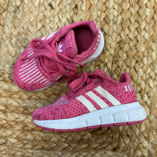 Pink/White Mesh Sneakers