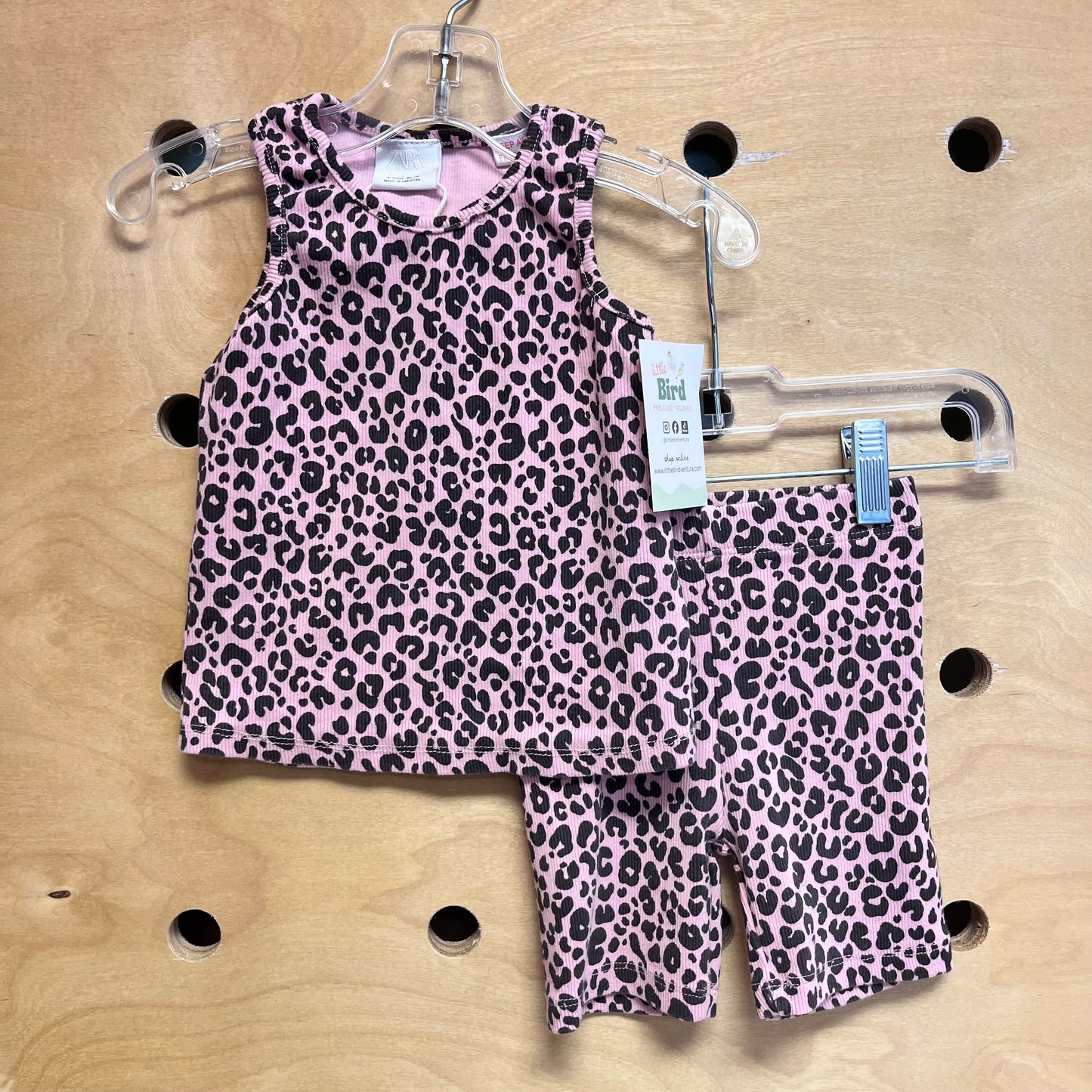 Pink/Black Animal Print Outfit