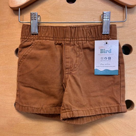 Brown Pull On Shorts