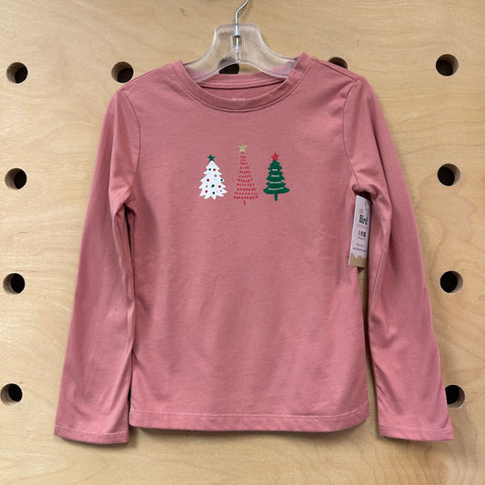 Pink Christmas Trees LS