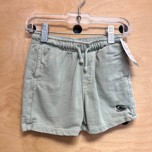 Green Drawstring 'Waves Shop' Shorts