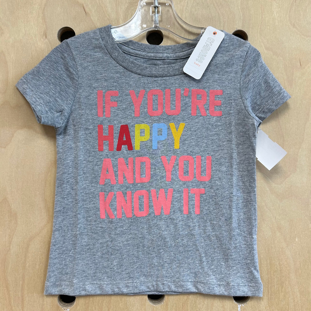 Grey Happy & You Know It Tee NEW!
