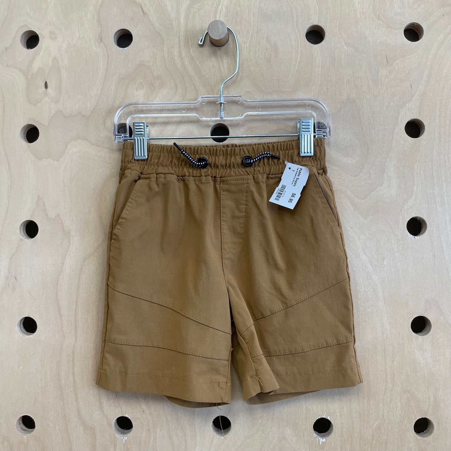 Tan Drawstring Shorts