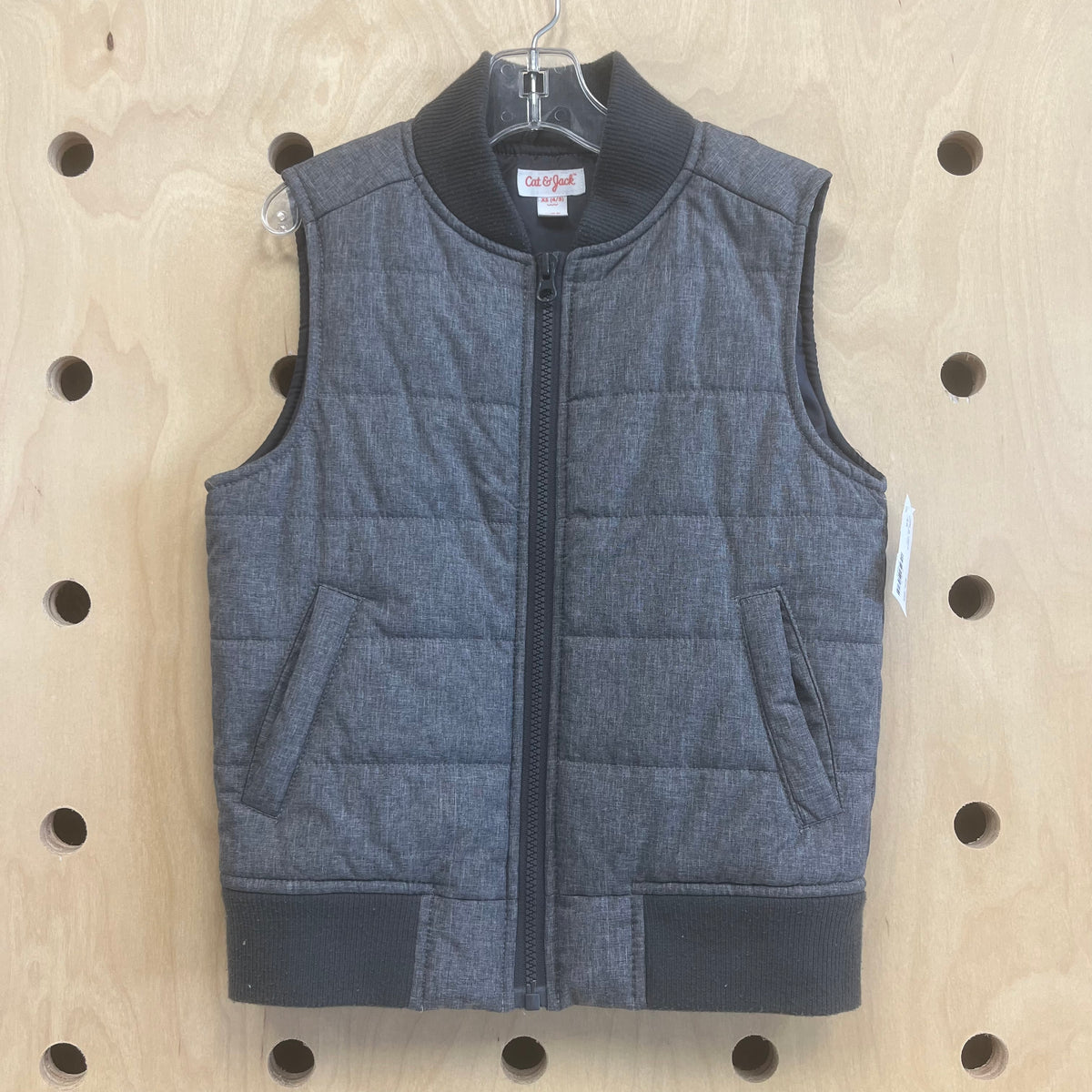 Grey Puffer Vest