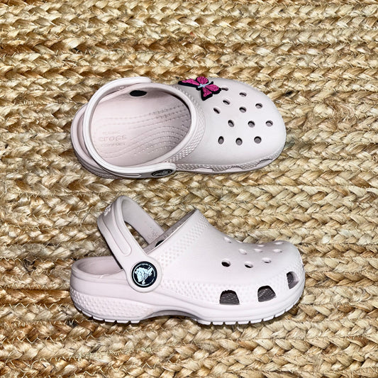 Blush Pink Perforated Clogs