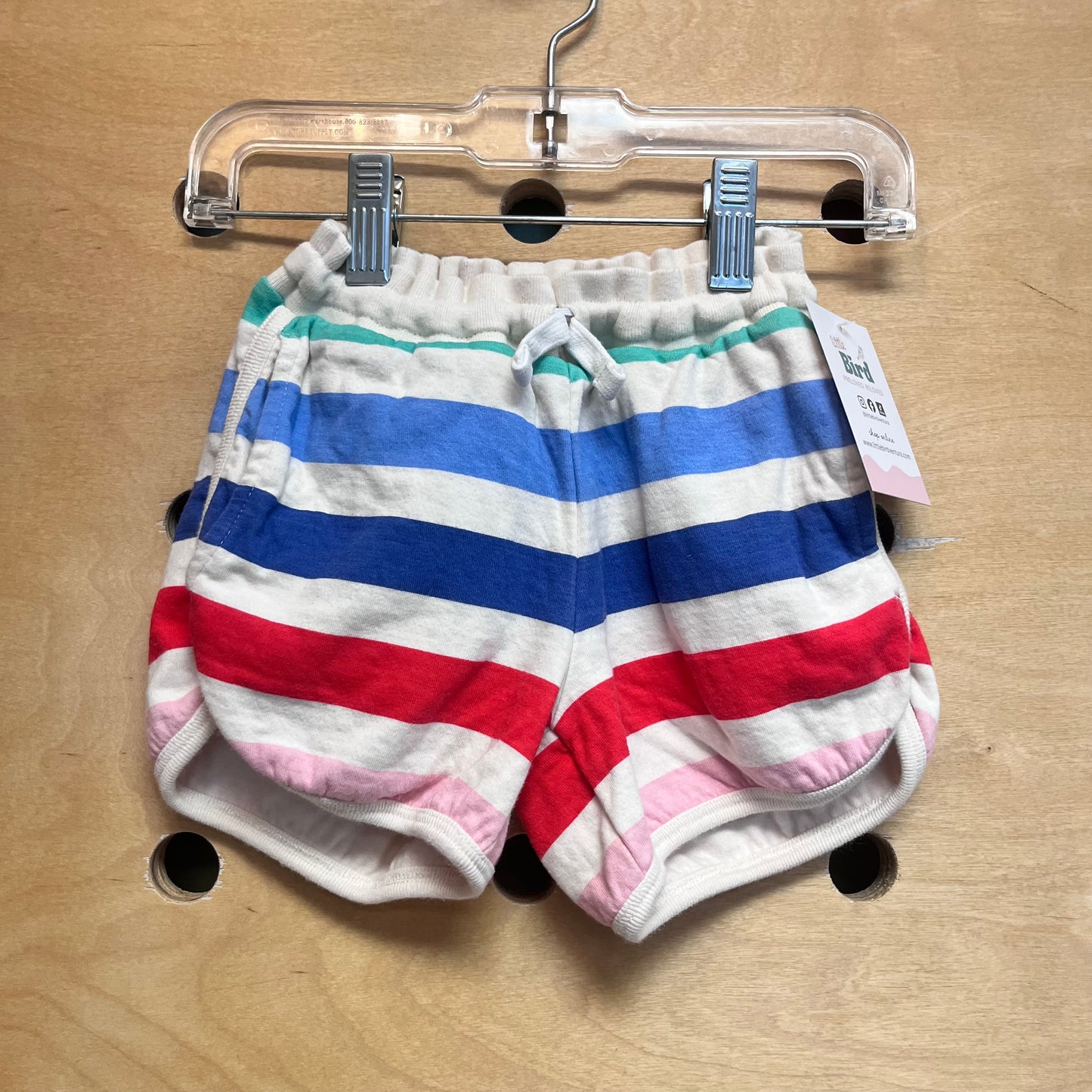 Colorful Striped Cotton Shorts
