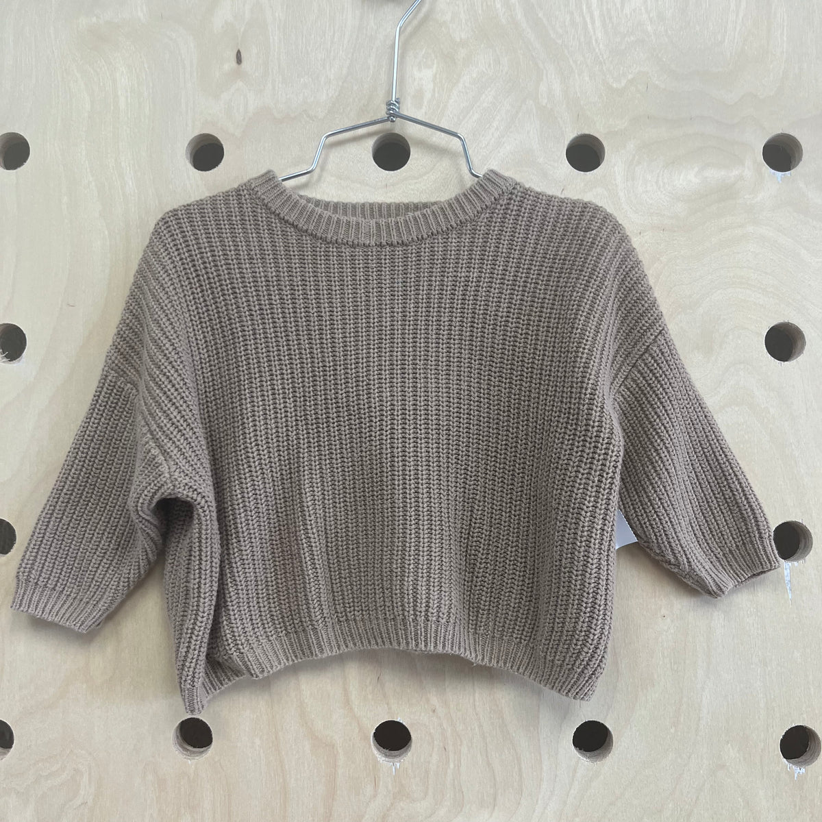 Tan Boxy Sweater