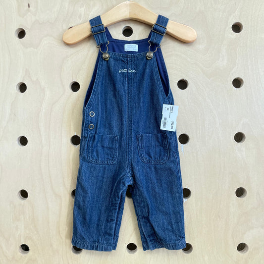 Lined Dark Wash Overalls