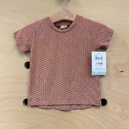 Orange & White Bamboo Tee