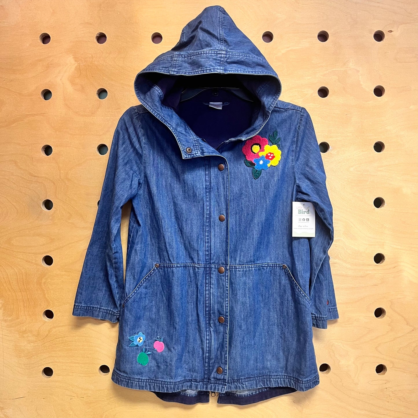 Denim Floral Jacket