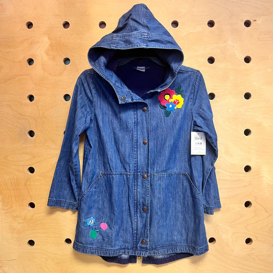 Denim Floral Jacket