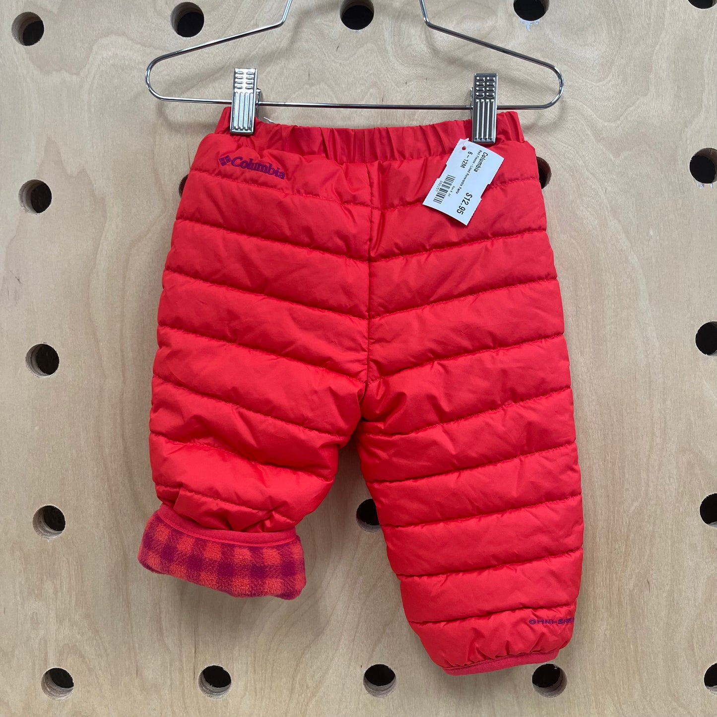 Red Fleece-Lined Reversible Pants