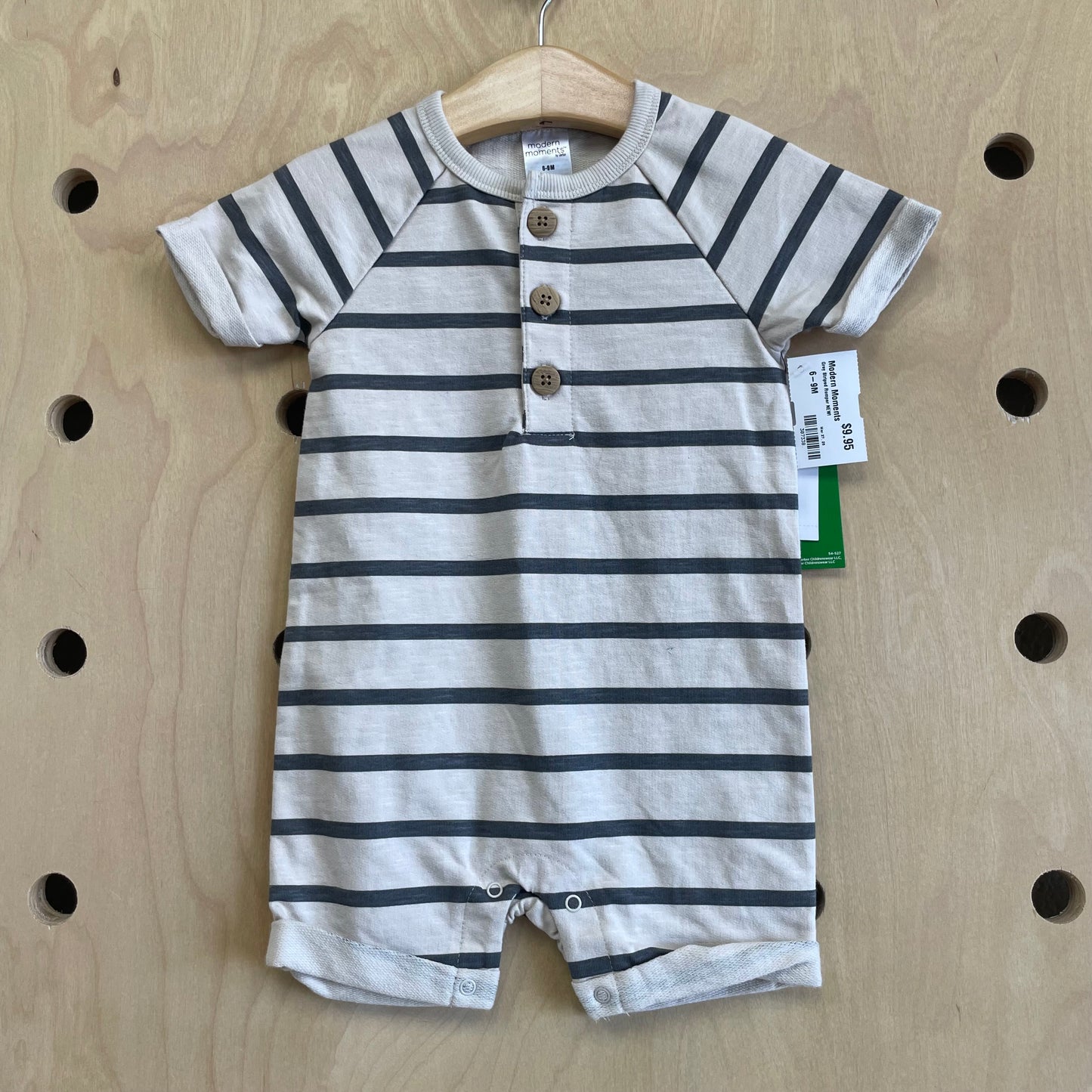 Grey Striped Romper NEW!