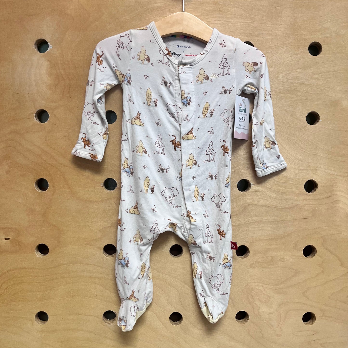 White Modal Magnetic Pooh Bear Footies