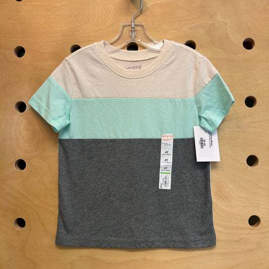 Blue/Grey Striped Tee NEW!