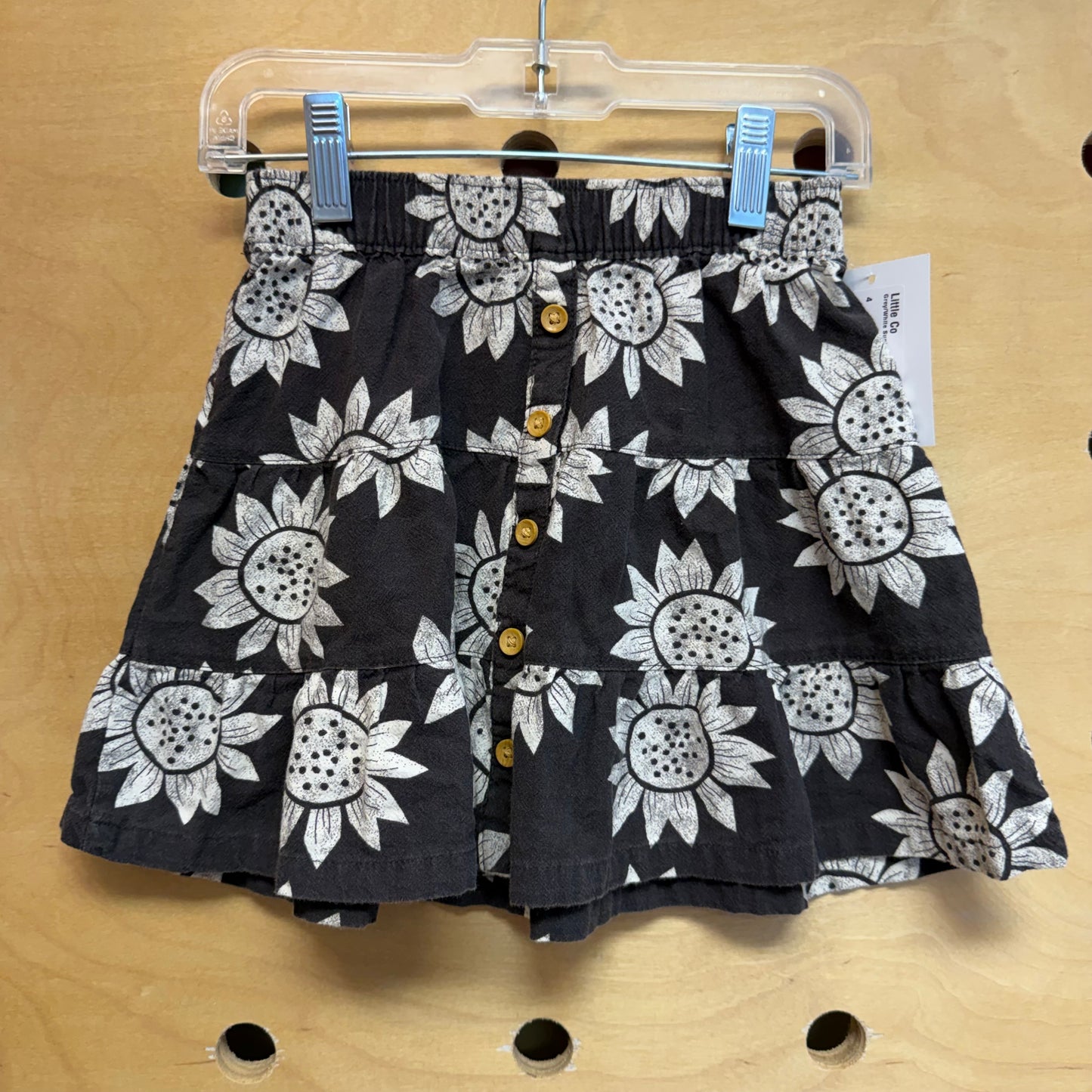 Grey/White Sunflowers Skirt