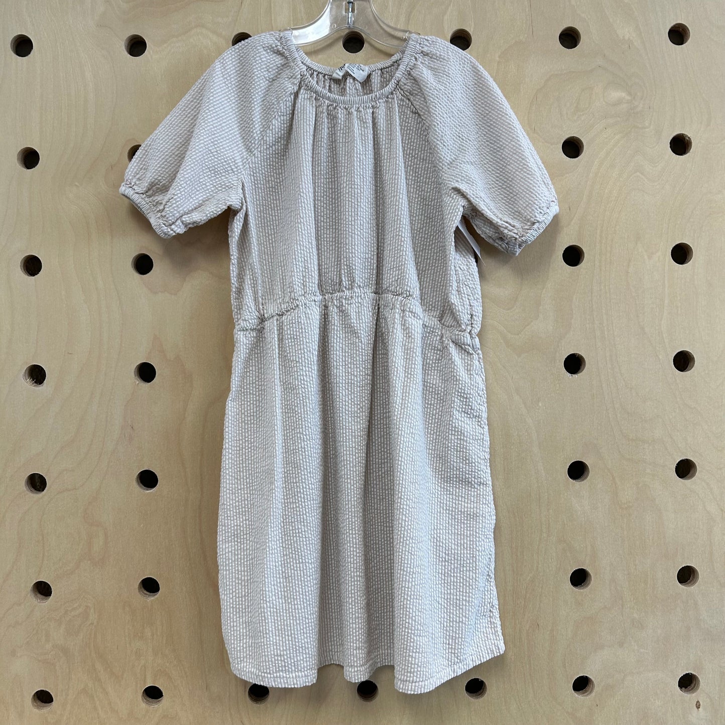 Tan Striped Dress