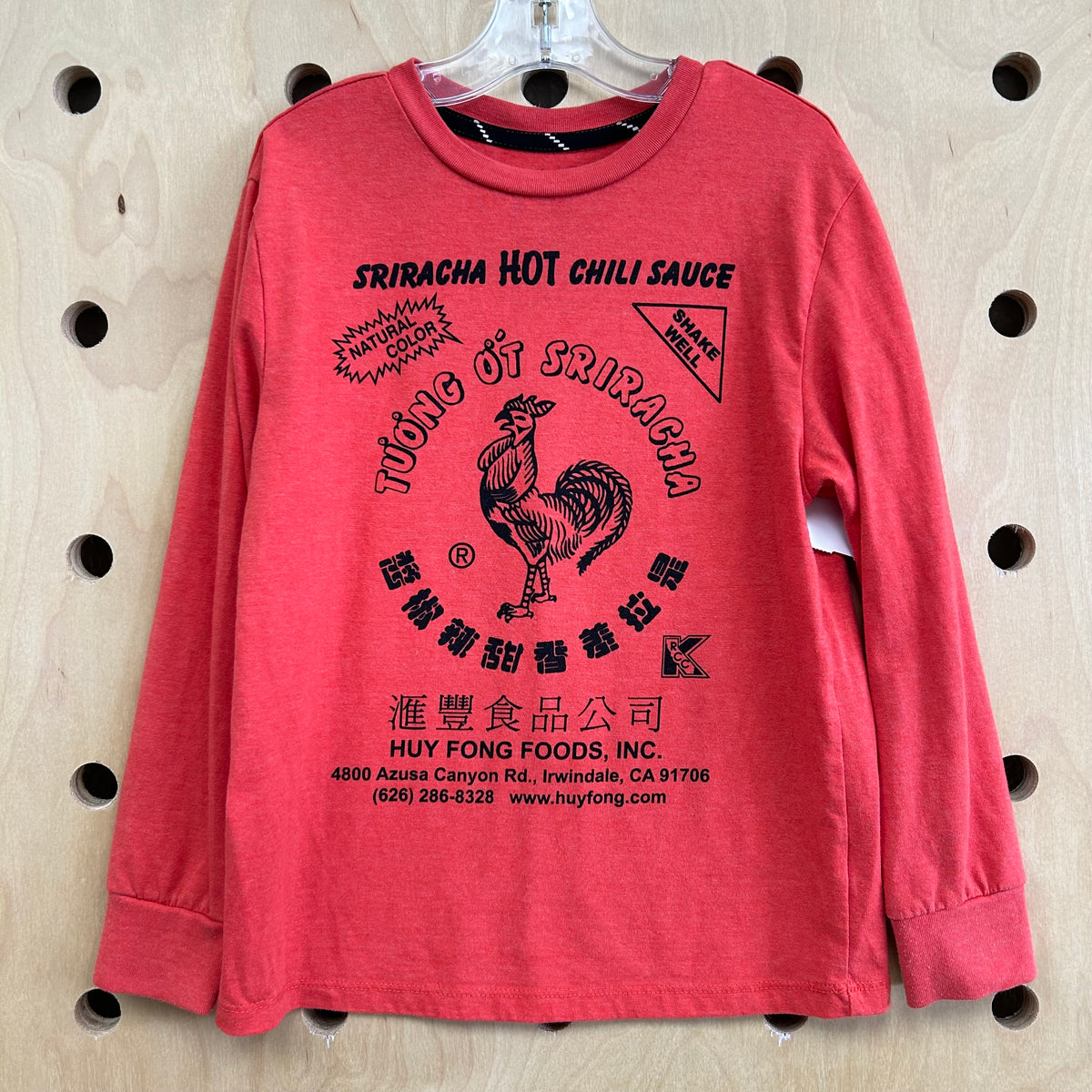 Red Siracha Long Sleeve Tee
