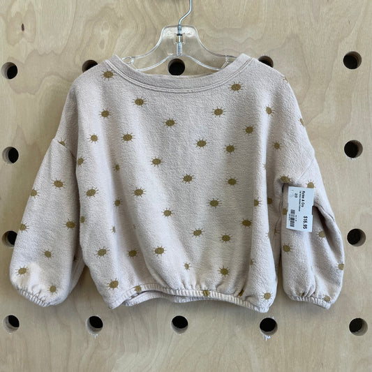 Tan Suns Cinched Pullover