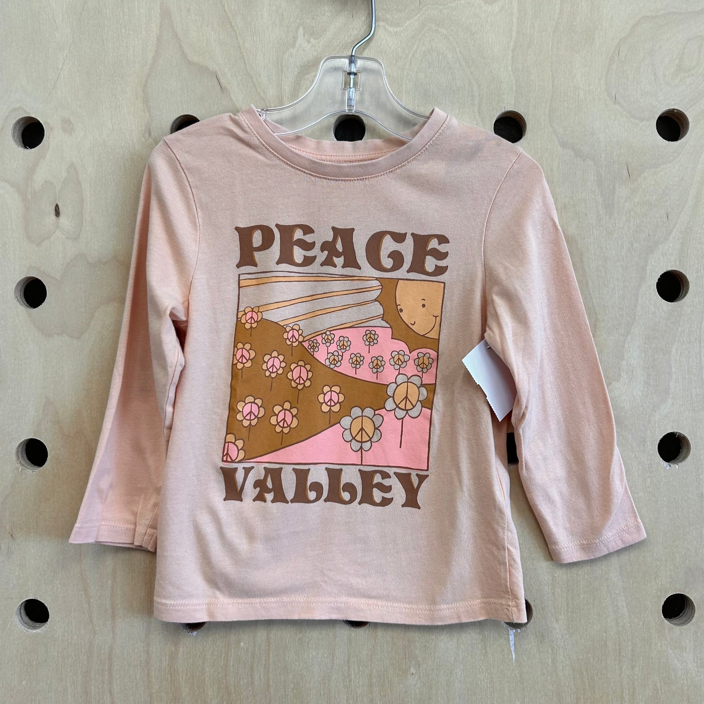 Peach Peace Valley LS Tee