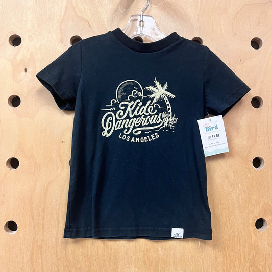 Black 'Kids Dangerous' Tee
