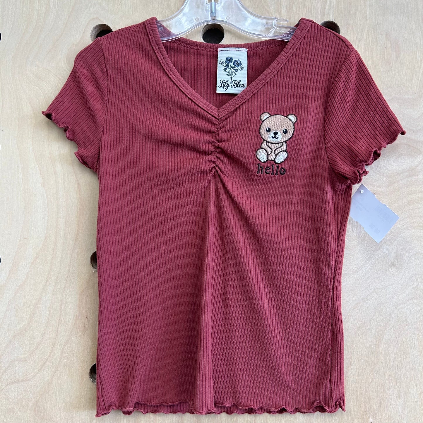 Ribbed Hello Bear Top