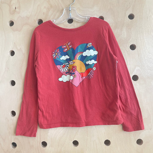 Red Rainbow Heart Long Sleeve