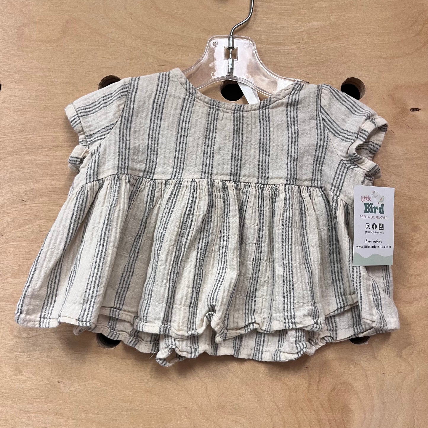 Tan/Grey Cotton Shirt