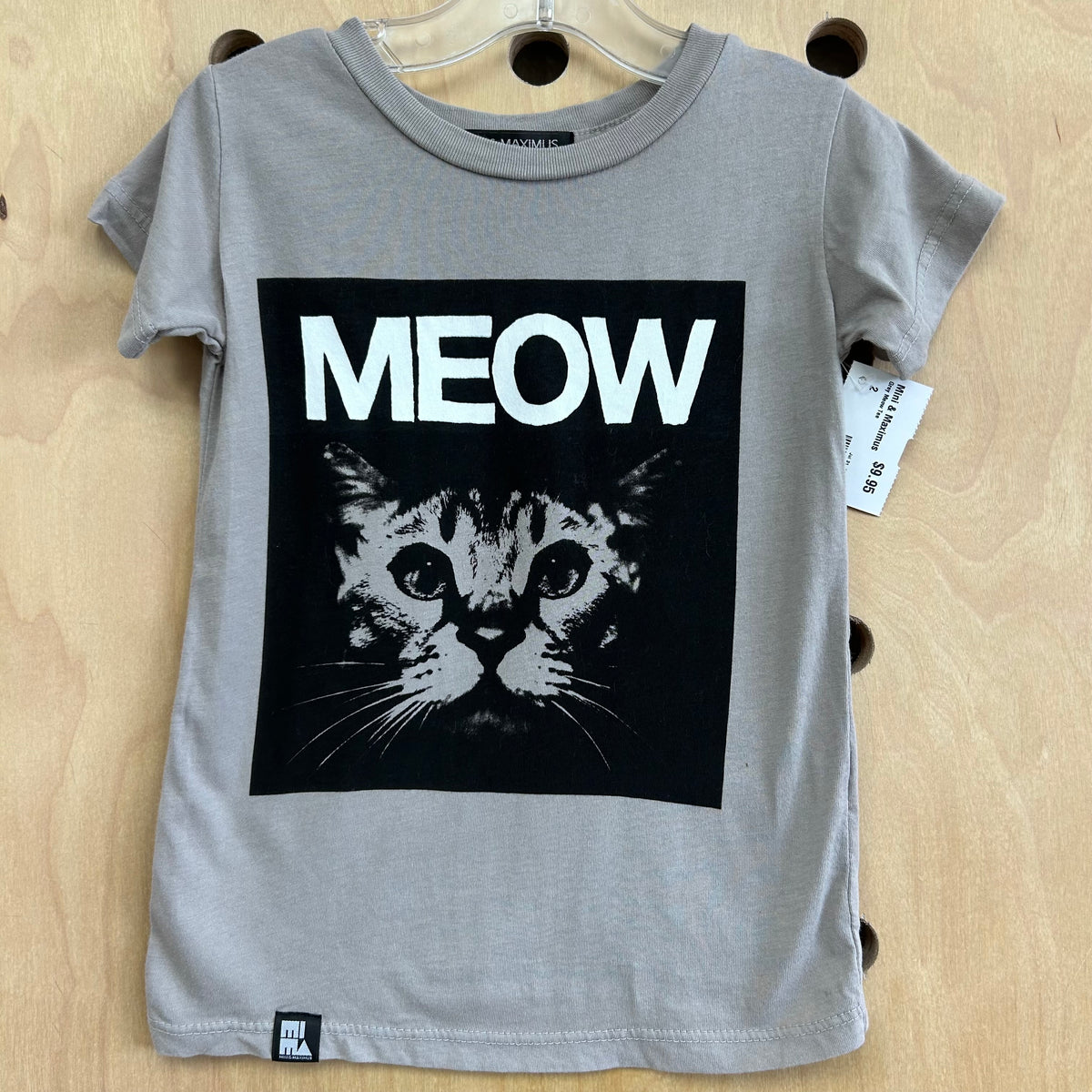 Grey Meow Tee