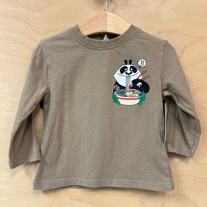 Tan Ramen Panda Long Sleeve
