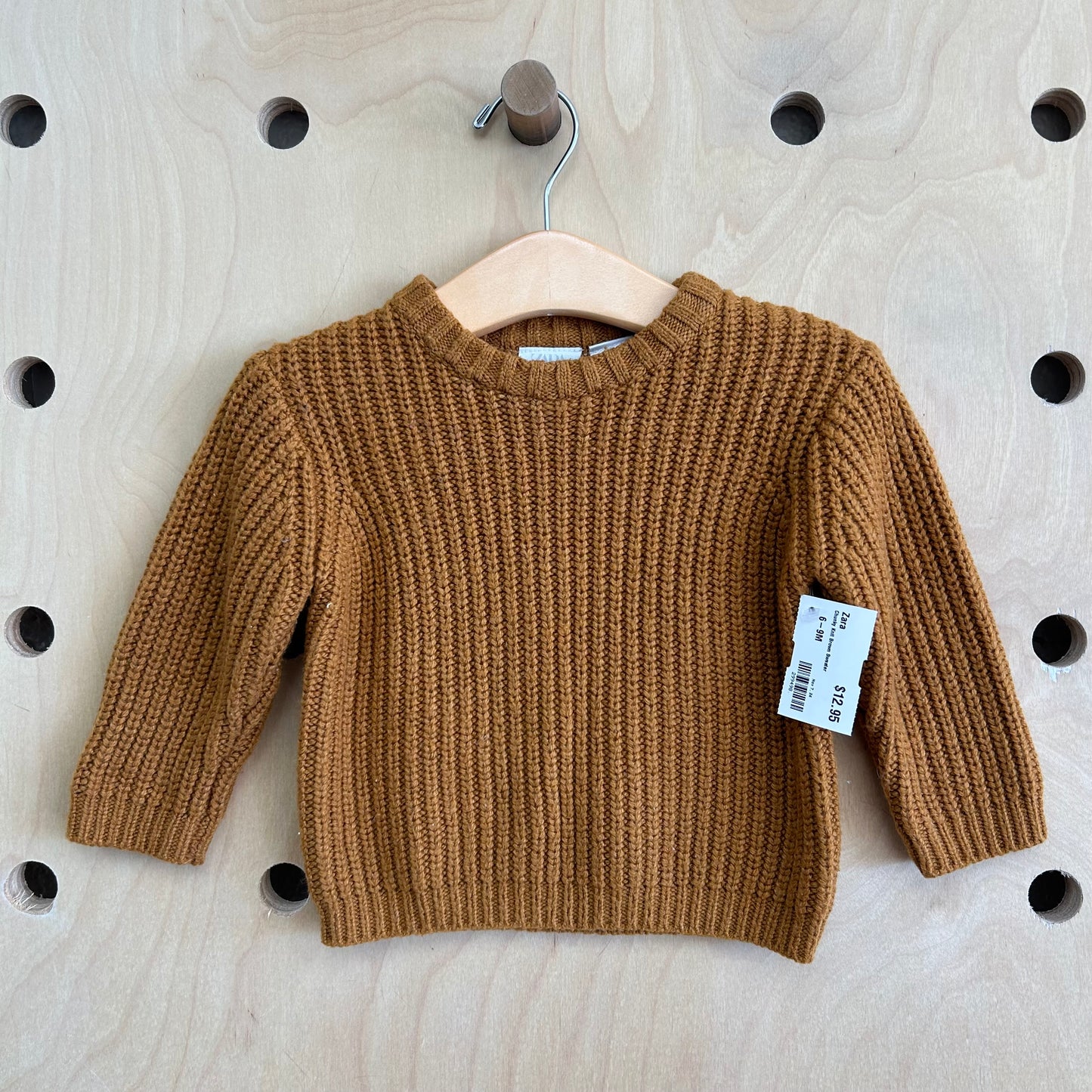 Chunky Knit Brown Sweater