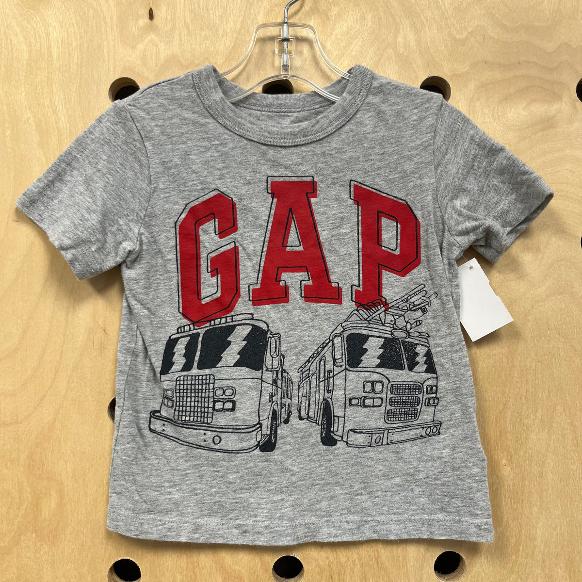 Grey Firetruck Logo Tee